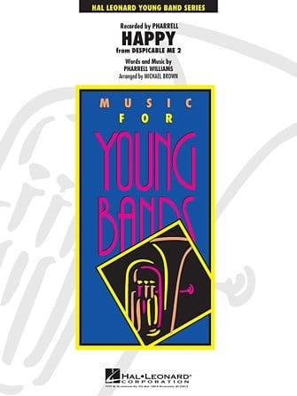 Music for Young Bands: Pharrell Williams: Happy from Despicable Me 2 (Score & Parts) - Minionki rozrabiają - nuty na młodzieżową orkiestrę dętą