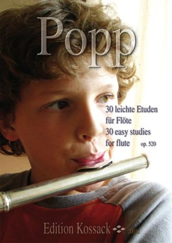 Wilhelm Popp - 30 Leichte Etuden fur Flote op. 520 - nuty na flet poprzeczny