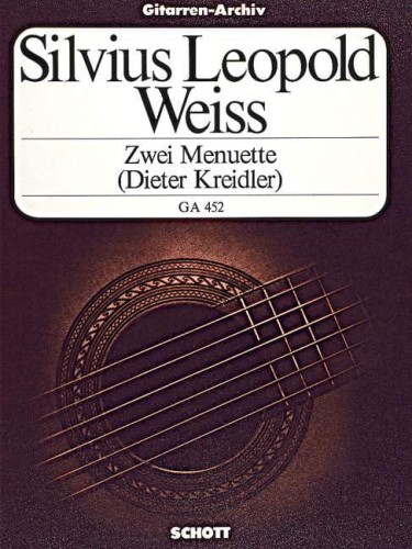 Sylvius Leopold Weiss: Zwei Menuette fur Gitarre - nuty na gitarę klasyczną