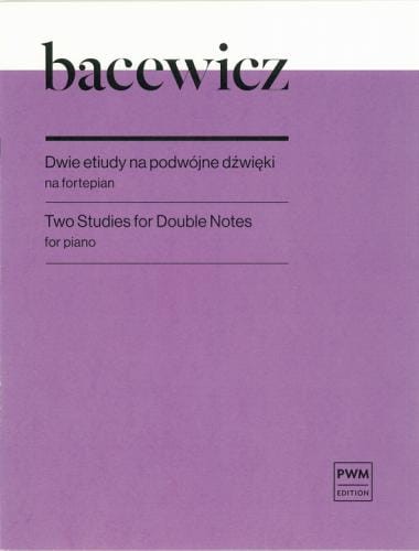 Grażyna Bacewicz: Dwie etiudy na podwójne dźwięki - nuty na fortepian