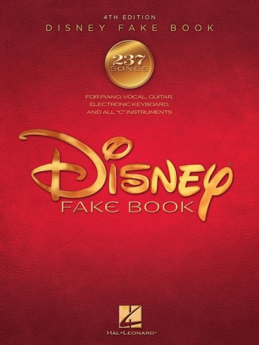 Disney Fake Book - śpiewnik z piosenkami z filmów Disneya - melodia, akordy gitarowe i słowa