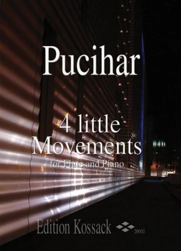 Blaz Pucihar: 4 Little Movements op. 1 for Flute and Piano - nuty na flet poprzeczny i fortepian