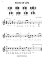 Super Easy Songbook: The Lion King (Disney 2019) - proste nuty literowe na pianino lub keyboard do piosenek z filmu Król Lew - Elton John, Hans Zimmer, Tim Rice