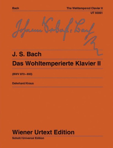Jan Sebastian Bach: Das Wohltemperierte Klavier 2 - BWV 870-893 - The Welltempered Clavier II - preludia i fugi Bacha na fortepian solo (Walter Dehnhard)