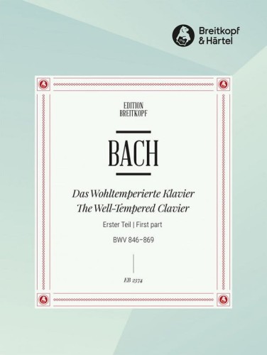 Jan Sebastian Bach: Das Wohltemperierte Klavier 1 - The Well-Tempered Clavier 1 BWV 846-869 - preludia i fugi na fortepian solo (Bruno Mugellini)