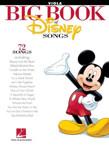 Big Book Of Disney Songs - Viola - nuty do piosenek Disneya na altówkę solo