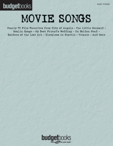 Budgetbooks Easy Piano: Movie Songs - nuty na fortepian, melodia i akordy gitarowe