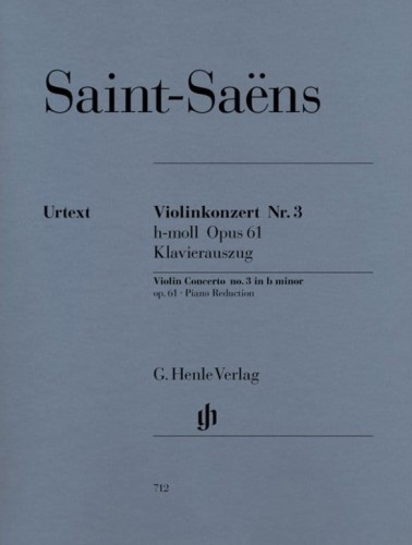 Camille Saint-Saëns: Violinkonzert Nr. 3 h-moll op. 61 - 3 koncert skrzypcowy - nuty na skrzypce i fortepian