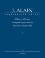 Jehan Alain: L’Oeuvre d’orgue I - Complete Organ Works 1 - nuty na organy