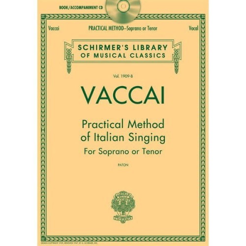 Nicola Vaccai: Practical Method Of Italian Singing - For Soprano Or Tenor - praktyczna metoda śpiewu włoskiego na głos wysoki (+ audio online)