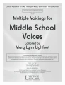 Multiple Voicings for Middle School Voices - Mary Lynn Lightfoot (+ płyta CD) - repertuar koncertowy na chór młodzieżowy w różnych składach