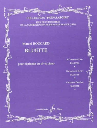 Marcel Boucard: Bluette pour Clarinette en Sib et piano - nuty na klarnet i fortepian