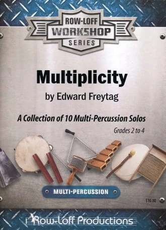 Edward Freytag: Multiplicity - A Collection of 10 Multi-Percussion Solos Grades 2-4 - nuty na instrumenty perkusyjne