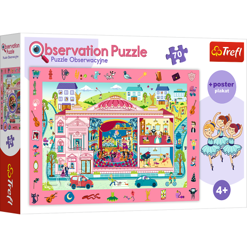 Puzzle obserwacyjne - Odwiedzamy Operę - układanka 70 elementów