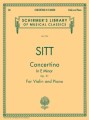 Hans Sitt: Concertino in E Minor op. 31 for Violin and Piano - Concertino e-moll - nuty na skrzypce i fortepian