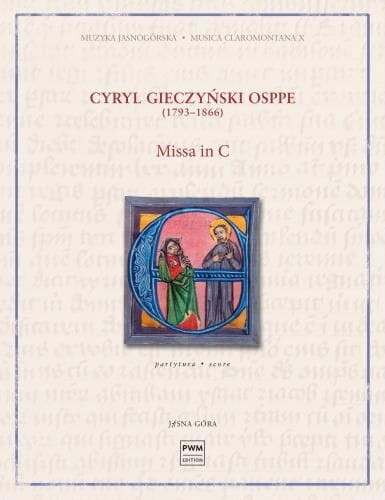 Cyryl Gieczyński OSPPE: Missa in C - nuty na chór SATB, zespół instrumentalny i organy - partytura