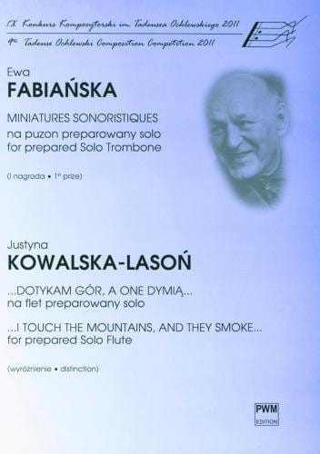 Miniatures Sonoristiques nuty na puzon preparowany solo (na flet preparowany solo) - Ewa Fabiańska-Jelińska