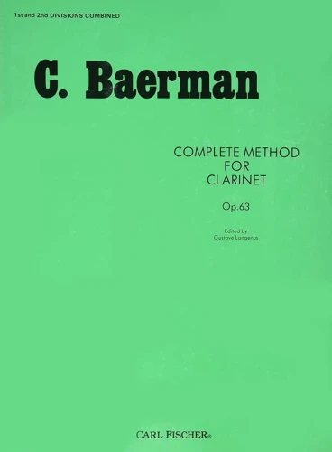 Carl Baermann: Complete Method for Clarinet op. 63 - szkoła gry na klarnet