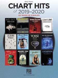 Chart Hits Of 2019-2020 (Easy Piano) - nuty w łatwym układzie na fortepian, słowa i akordy gitarowe