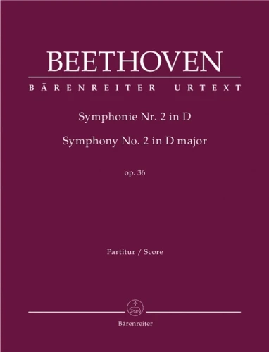 Ludwig van Beethoven: Symphony No. 2 in D major op. 36 - II symfonia D-dur Beethovena - nuty na orkiestrę - partytura