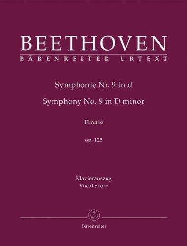 Ludwig van Beethoven: Symphony No. 9 in D minor op. 125 Finale - Finał IX symfonii d-moll Beethovena - nuty na chór - wyciąg fortepianowy