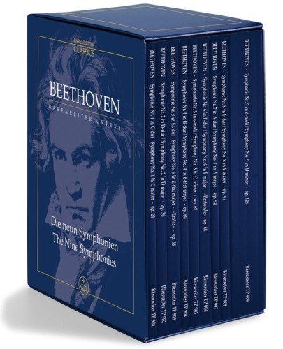 Ludwig van Beethoven: Die neun Symphonien - The Nine Symphonies - zbiorcze wydanie 9 symfonii Beethovena - partytury studyjne