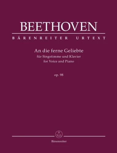 Ludwig van Beethoven: An die ferne Geliebte op. 98 - Do dalekiej ukochanej - nuty na głos z fortepianem