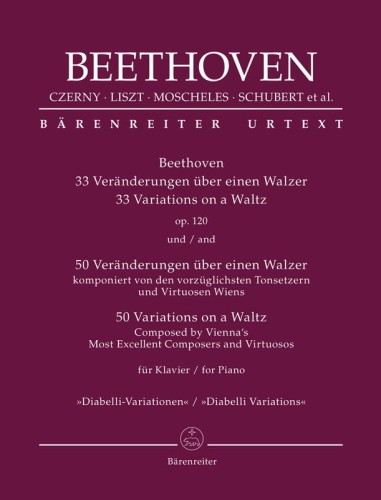 Ludwig van Beethoven: 33 Variations on a Waltz op. 120 and 50 Variations on a Waltz Composed by Vienna’s Most Excellent Composers and Virtuosos - nuty na fortepian