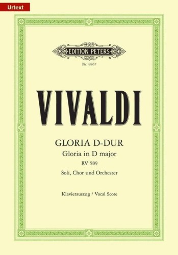 Antonio Vivaldi: Gloria D-Dur RV 589 - nuty na chór + wyciąg fortepianowy - Klaus Burmeister