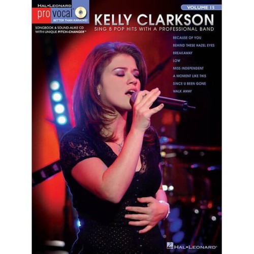 Pro Vocal Women's Edition Volume 15 - Kelly Clarkson - nuty na głos z tekstem i akordami gitarowymi (+ płyta CD)