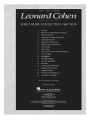 Leonard Cohen: Sheet Music Collection 1967-2016 - na fortepian, melodia, akordy gitarowe, teksty