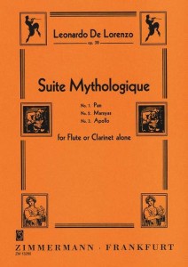 Leonardo de Lorenzo: Suite Mythologique op. 38 for Flute Alone - nuty na flet poprzeczny solo