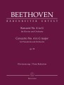 Ludwig van Beethoven: Concerto No. 4 in G major for Pianoforte and Orchestra op. 58 - IV koncert fortepianowy G-dur Beethovena - nuty na dwa fortepiany