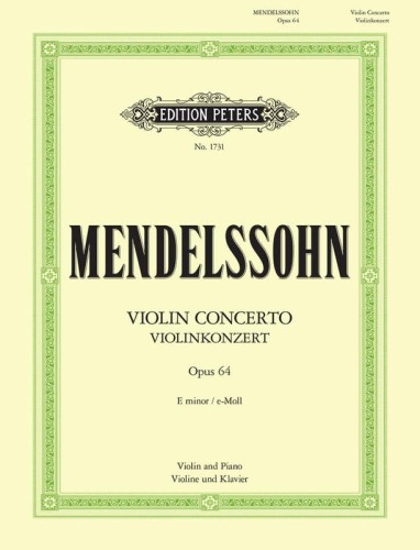 Felix Mendelssohn Bartholdy: Concert E minor op. 64 (Oistrach) for violin and piano - koncert skrzypcowy e-moll - nuty na skrzypce i fortepian