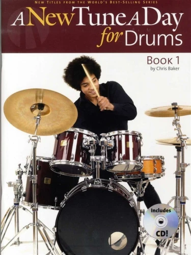 A New Tune A Day for Drums: Book 1 (+ płyta CD) - szkoła gry na perkusji - Chris Baker
