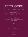 Ludwig van Beethoven: Concerto in C major for Pianoforte, Violin, Violoncello and Orchestra op. 56 'Triple Concerto' - Koncert 'Potrójny' na fortepian, skrzypce, wiolonczelę i orkiestrę C-dur - wyciąg fortepianowy