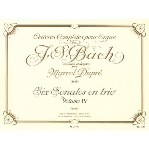 Johann Sebastian Bach - Oeuvres Completes Pour Orgue Volume 4 - utwory organowe Jana Sebastiana Bacha - opracowanie Marcel Dupre