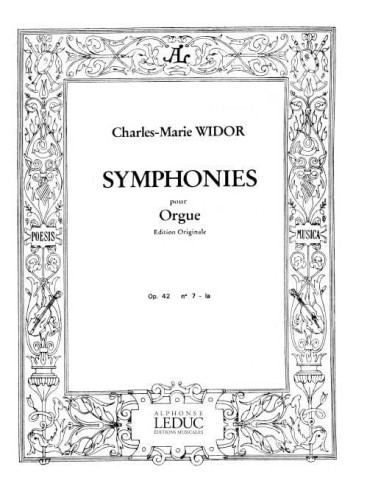 Charles-Marie Widor: Symphonies pour Orgue Edition Originale - Symfonia organowa nr 7 a-moll op. 42 nr 3 - nuty na organy