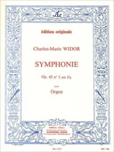 Charles-Marie Widor: Symphonies pour Orgue Edition Originale - Symfonia organowa nr 5 f-moll op. 42 nr 1 - nuty na organy