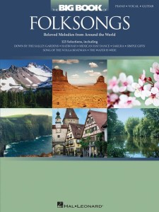 The Big Book of Folksongs (PVG) - nuty na fortepian, melodia, akordy gitarowe i słowa
