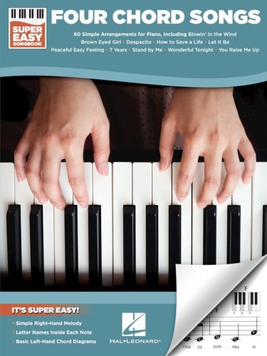 Super Easy Songbook: Four Chord Songs - proste nuty literowe na pianino lub keyboard