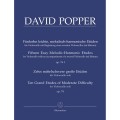 David Popper: 15 Easy Melodic-Harmonic Etudes for Violoncello op. 76 I, 10 Grand Etudes of Moderate Difficulty op. 76 - nuty na wiolonczelę