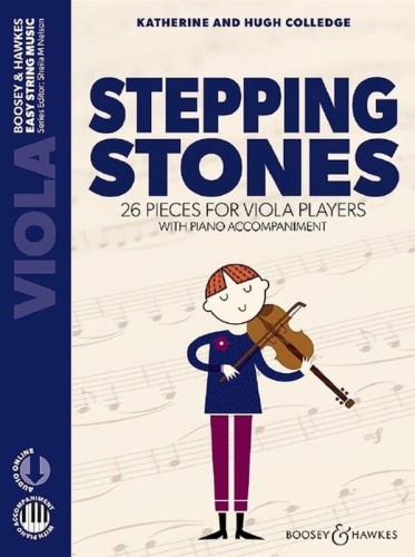 Stepping Stones - 26 pieces for Viola players - Colledge (+ audio online) - Hugh Colledge, Katherine Colledge - nuty na altówkę z fortepianem