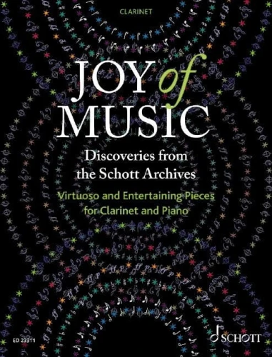 Joy of Music: Discoveries from the Schott Archives - Virtuoso and Entertaining Pieces for Clarinet and Piano - nuty na klarnet i fortepian