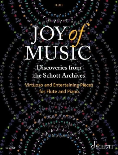 Joy of Music: Discoveries from the Schott Archives - Virtuoso and Entertaining Pieces for Flute and Piano - nuty na flet poprzeczny i fortepian