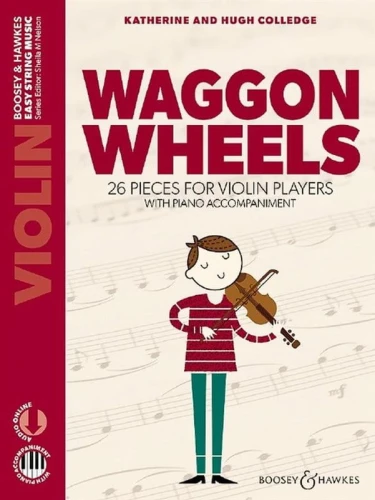Waggon Wheels - 26 pieces for Violin players - Colledge (+ audio online) - nuty na skrzypce z fortepianem - Katherine and Hugh Colledge