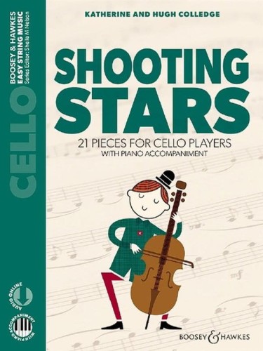 Shooting Stars - 21 pieces for Cello players - Colledge (+ audio online) - nuty na wiolonczelę z fortepianem - Katherine and Hugh Colledge