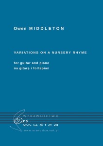 Owen Middleton: Variations on a Nursery Rhyme for Guitar and Piano - nuty na gitarę klasyczną i fortepian
