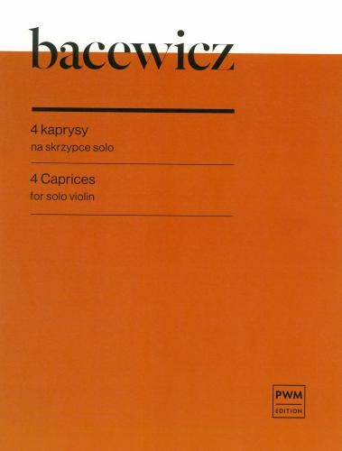Grażyna Bacewicz: Cztery kaprysy na skrzypce - nuty na skrzypce solo
