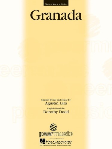 Agustin Lara: Granada - nuty na głos z fortepianem
